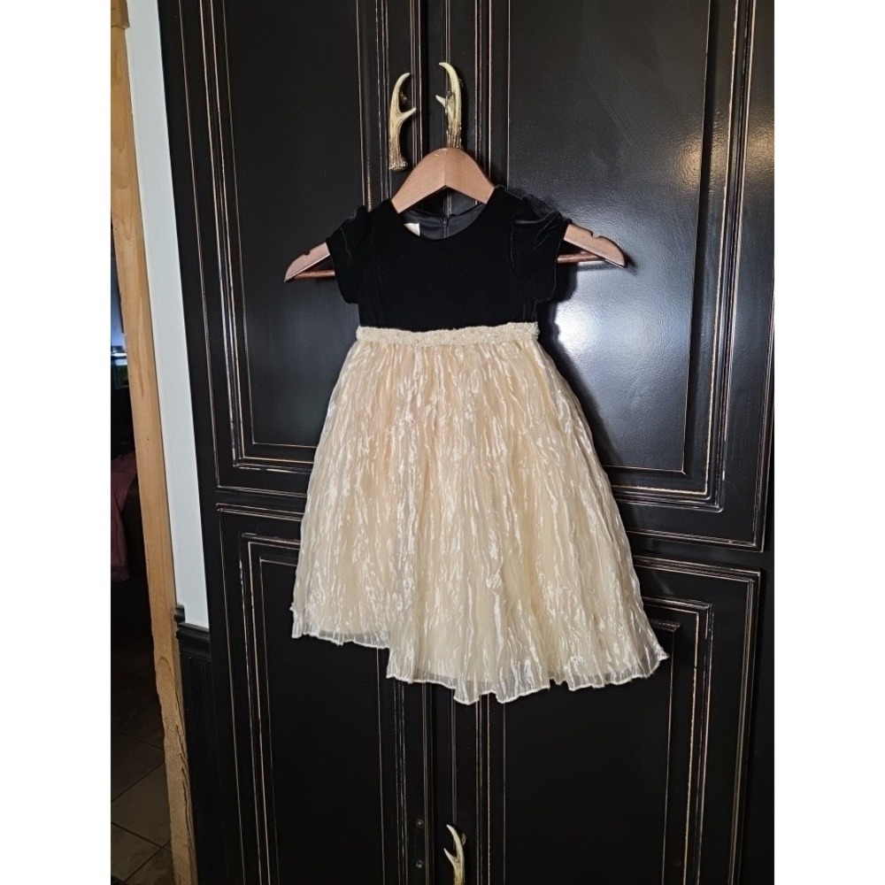 Cinderella 2T Formal Velvet  Pearl Accents Dress, Pageant ,wedding, Fliwer Girl